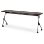 会議用テーブル アイコ SAKT-1845 W1800×D450×H720(mm) 平行スタックテーブル 棚付き・パネルなし