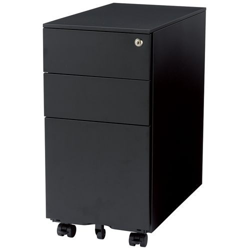 ワゴン アイコ ブラックカラー 3段 SWG-300B W300×D520×H600(mm) イン