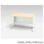 【WEB販売休止中】平デスク ナイキ XED型 XED107F W1000×D700×H700(mm) 中央引き出し2本