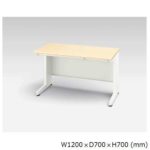 【WEB販売休止中】平デスク ナイキ XED型 XED127F W1200×D700×H700(mm) 中央引き出し2本